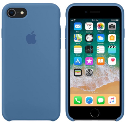 Чохол LUX Silicone Case на Iphone 7 Denim Blue